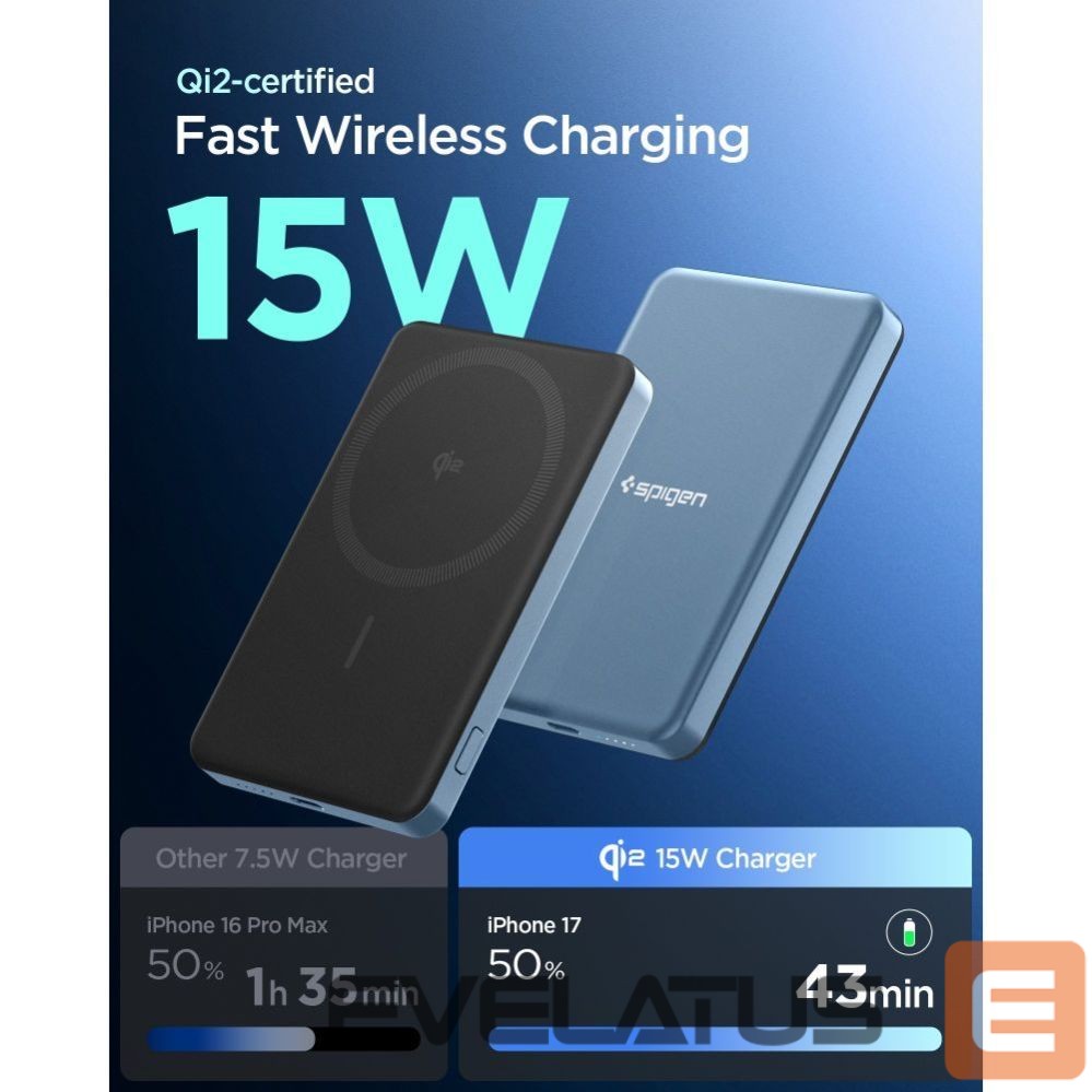 Other goods Spigen Spigen EA2205MQ Essential MagSafe 5000MAH 22.5W QI2 Power Bank - Navy Blue