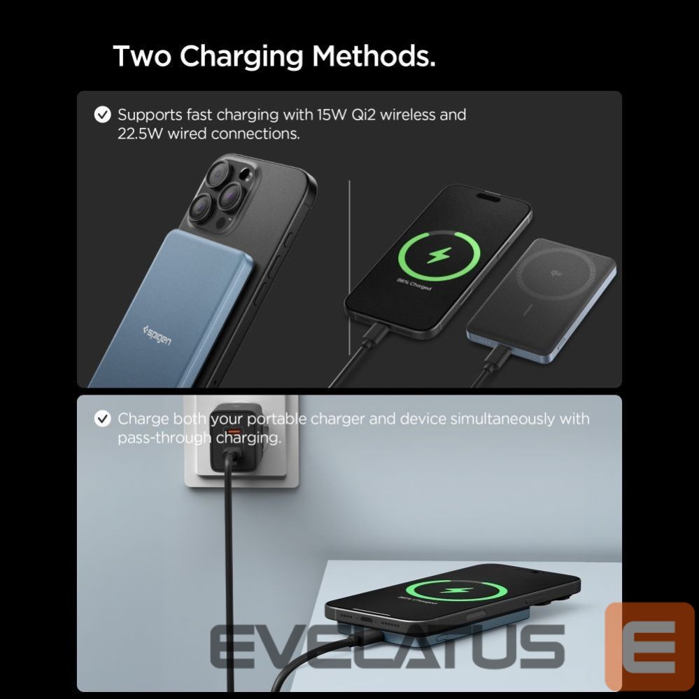 Other goods Spigen Spigen EA2205MQ Essential MagSafe 5000MAH 22.5W QI2 Power Bank - Navy Blue