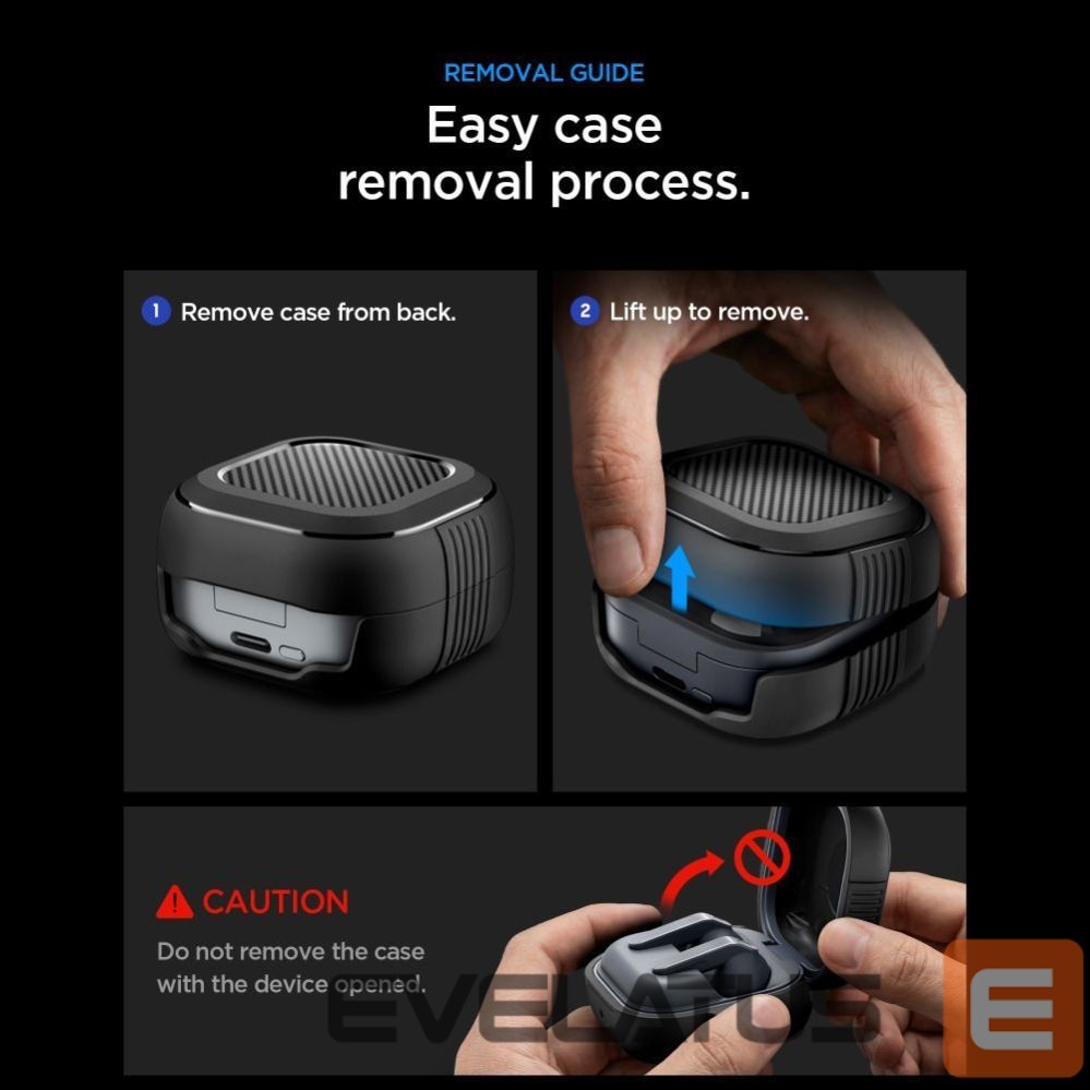 Other goods Spigen Spigen Rugged Armor Case for Samsung Galaxy Buds 4 / 4 Pro - Matte Black