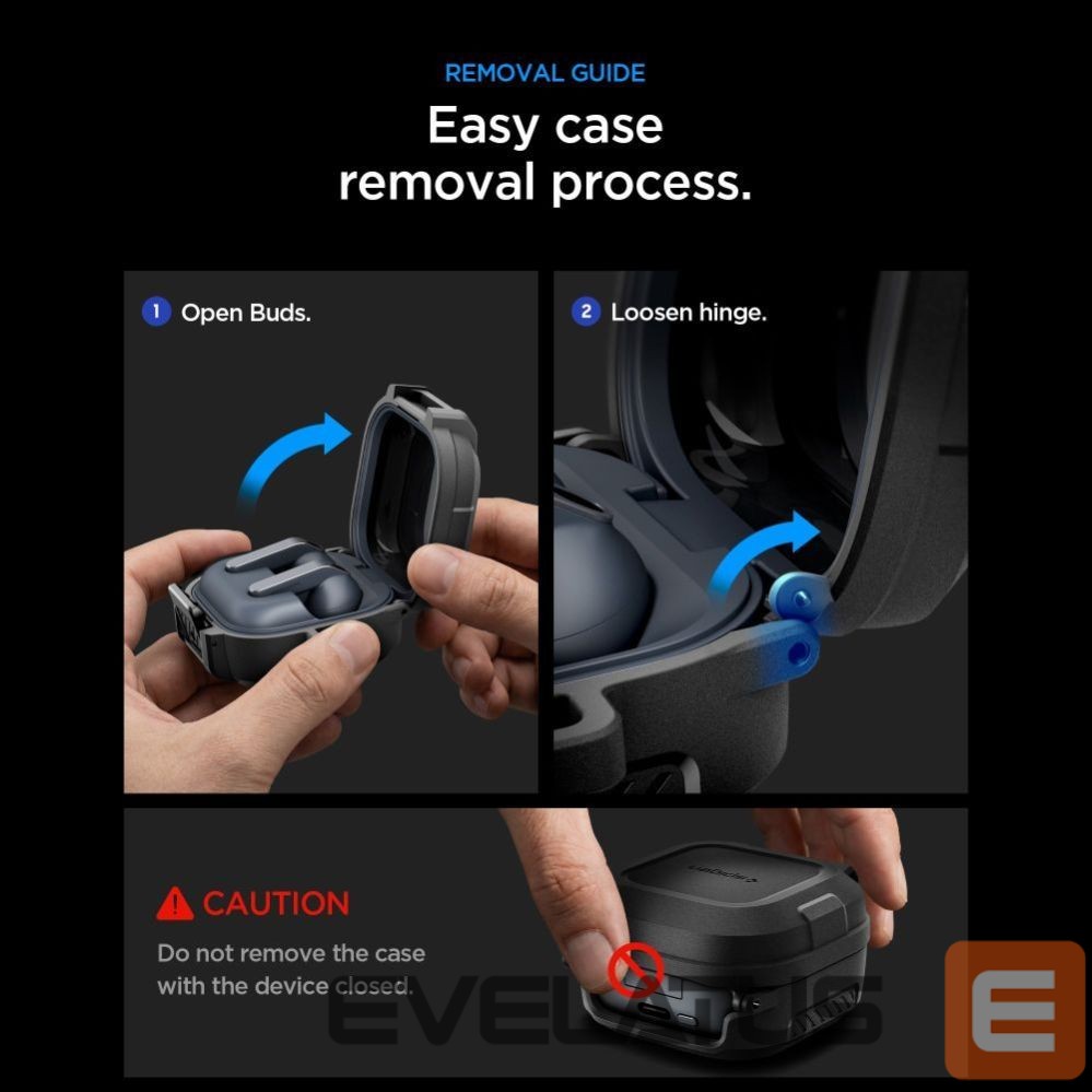 Other goods Spigen Spigen Lock Fit Case for Samsung Galaxy Buds 4 / 4 Pro - Matte Black