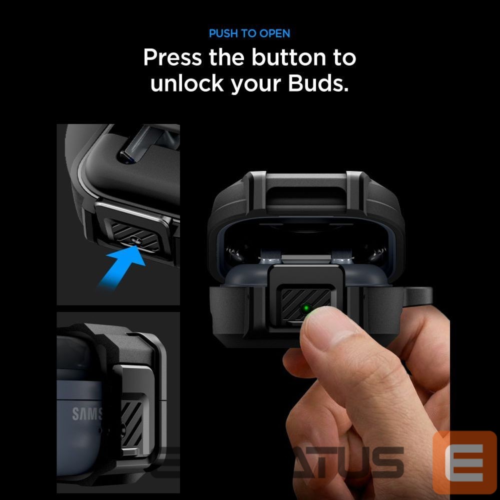 Other goods Spigen Spigen Lock Fit Case for Samsung Galaxy Buds 4 / 4 Pro - Matte Black