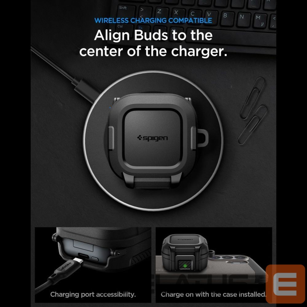 Other goods Spigen Spigen Lock Fit Case for Samsung Galaxy Buds 4 / 4 Pro - Matte Black