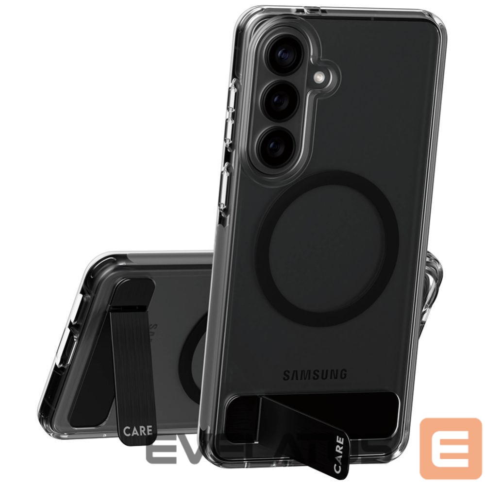 Muud kaubad Panzer Glass CARE by PanzerGlass Black Kickstand & QI Case for Samsung Galaxy S26+ - Transparent