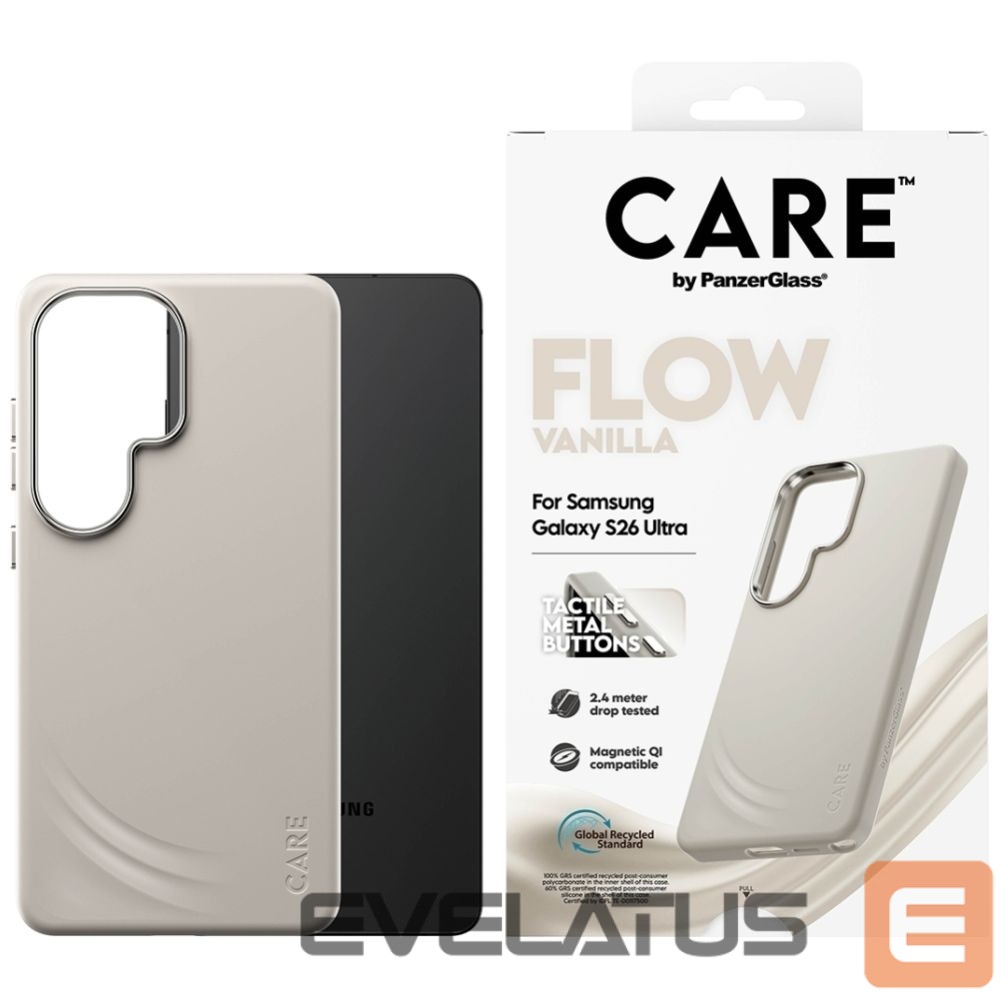 Other goods Panzer Glass CARE by PanzerGlass Flow Vanilla Qi Case for Samsung Galaxy S26 Ultra - Beige