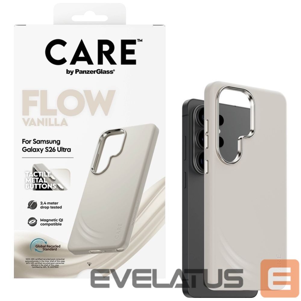 Other goods Panzer Glass CARE by PanzerGlass Flow Vanilla Qi Case for Samsung Galaxy S26 Ultra - Beige