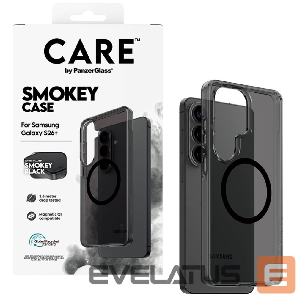 Other goods Panzer Glass CARE by PanzerGlass Urban Explorer Smokey Case w. Black Qi for Samsung Galaxy S26+ - Black