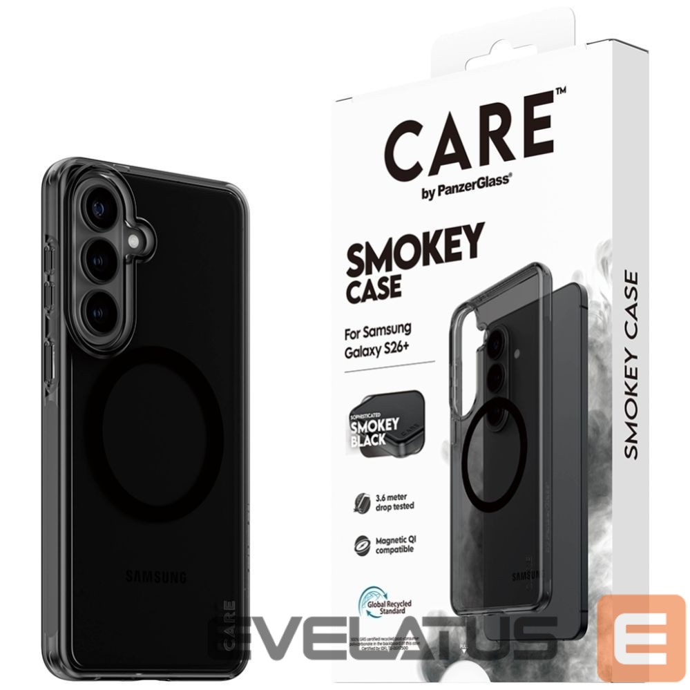Other goods Panzer Glass CARE by PanzerGlass Urban Explorer Smokey Case w. Black Qi for Samsung Galaxy S26+ - Black