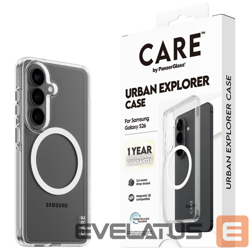 Other goods Panzer Glass CARE by PanzerGlass Urban Explorer Transparent Case w. White Qi for Samsung Galaxy S26 - transparent