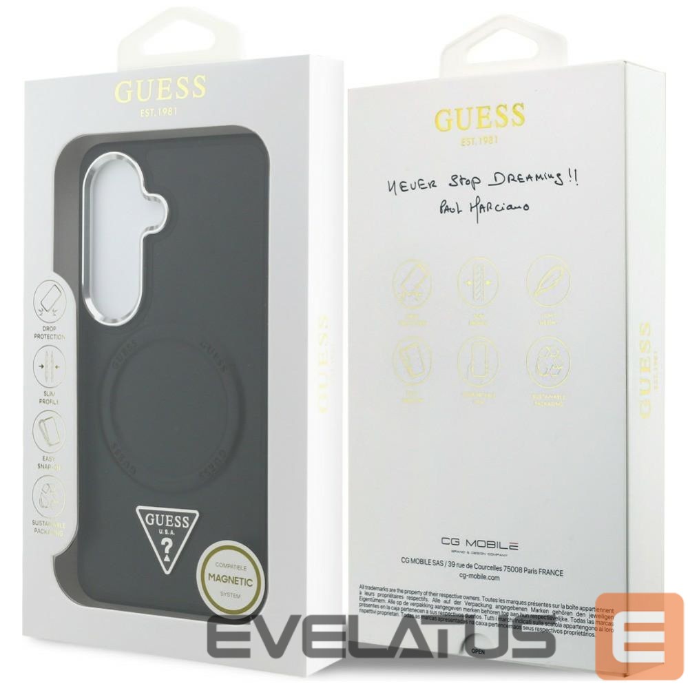 Other goods Guess Guess Embossed Ring Triangle Logo MagSafe case for Samsung Galaxy S26 - black