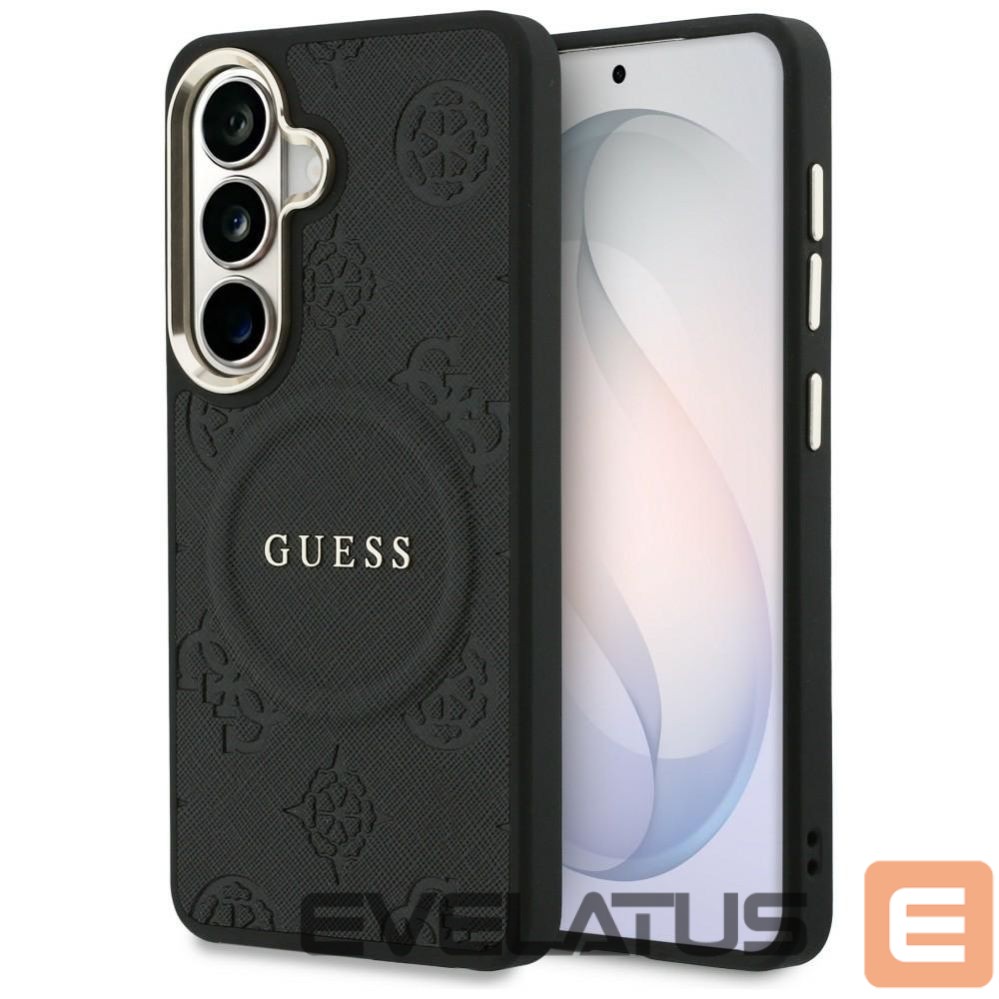 Muud kaubad Guess Guess Saffiano Peony Embossed Ring MagSafe case for Samsung Galaxy S26 - black