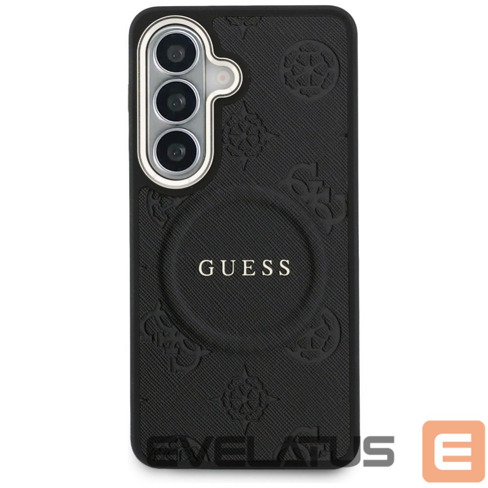 Muud kaubad Guess Guess Saffiano Peony Embossed Ring MagSafe case for Samsung Galaxy S26 - black