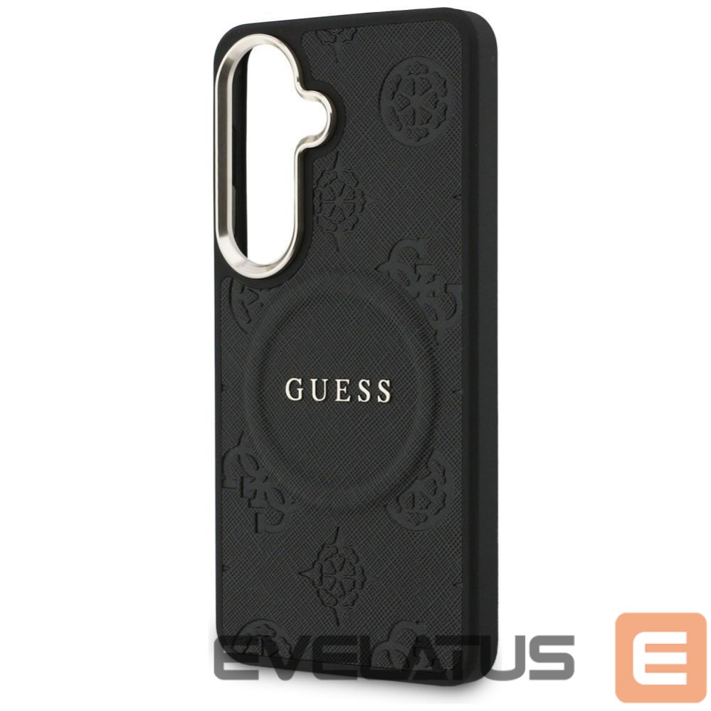 Muud kaubad Guess Guess Saffiano Peony Embossed Ring MagSafe case for Samsung Galaxy S26 - black