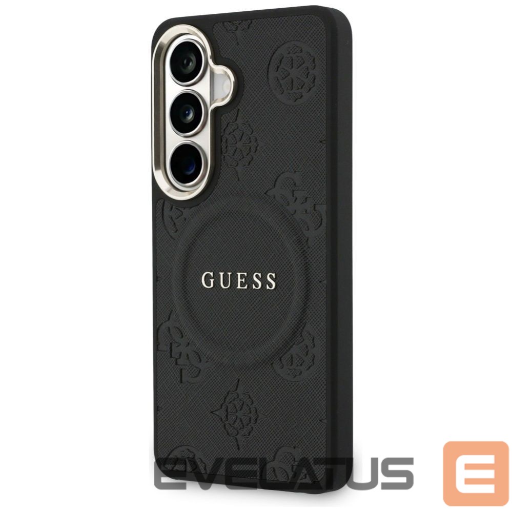 Muud kaubad Guess Guess Saffiano Peony Embossed Ring MagSafe case for Samsung Galaxy S26 - black