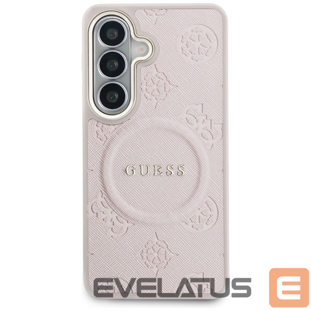 Muud kaubad Guess Guess Saffiano Peony Embossed Ring MagSafe Case for Samsung Galaxy S26 - Pink
