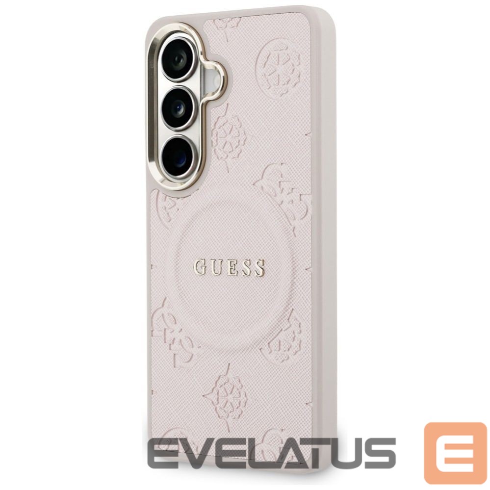 Muud kaubad Guess Guess Saffiano Peony Embossed Ring MagSafe Case for Samsung Galaxy S26 - Pink