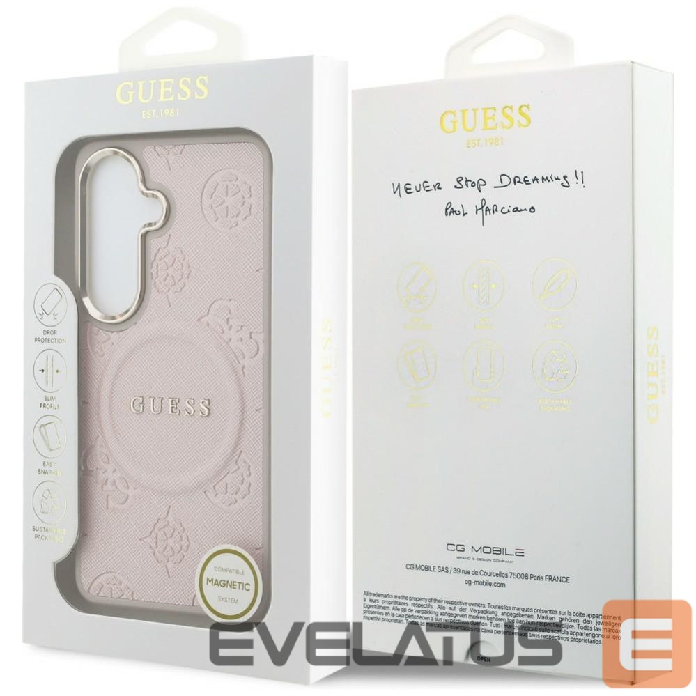 Other goods Guess Guess Saffiano Peony Embossed Ring MagSafe Case for Samsung Galaxy S26+ - Pink