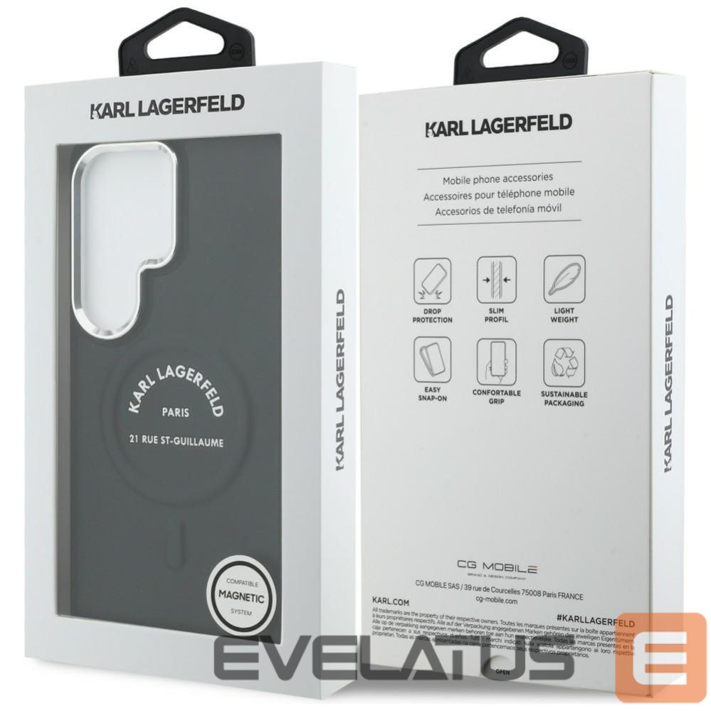 Other goods Karl Lagerfeld Karl Lagerfeld Embossed Ring RSG Logo MagSafe Case for Samsung Galaxy S26 Ultra - Black