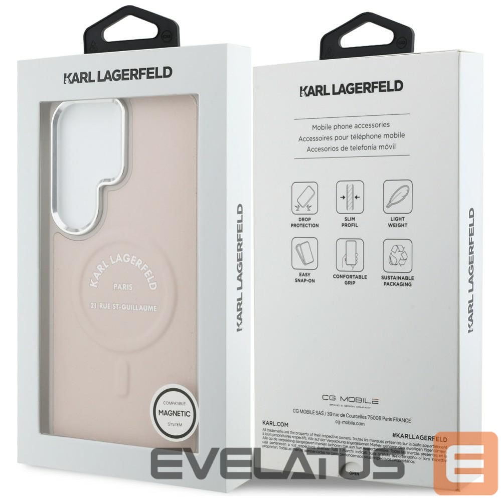 Other goods Karl Lagerfeld Karl Lagerfeld Embossed Ring RSG Logo MagSafe Case for Samsung Galaxy S26 Ultra - Pink