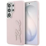 Другие товары Karl Lagerfeld  Karl Lagerfeld Grained Signature Metal Resin Logo Case for Samsung Galaxy S26 Ultra - Pink 