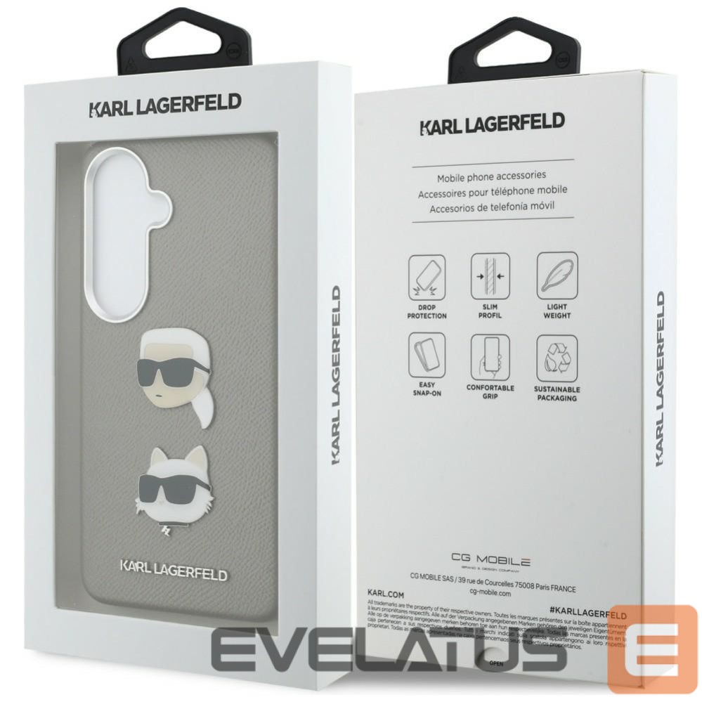 Other goods Karl Lagerfeld Karl Lagerfeld Saffiano Double Heads Metal case for Samsung Galaxy S26 - silver