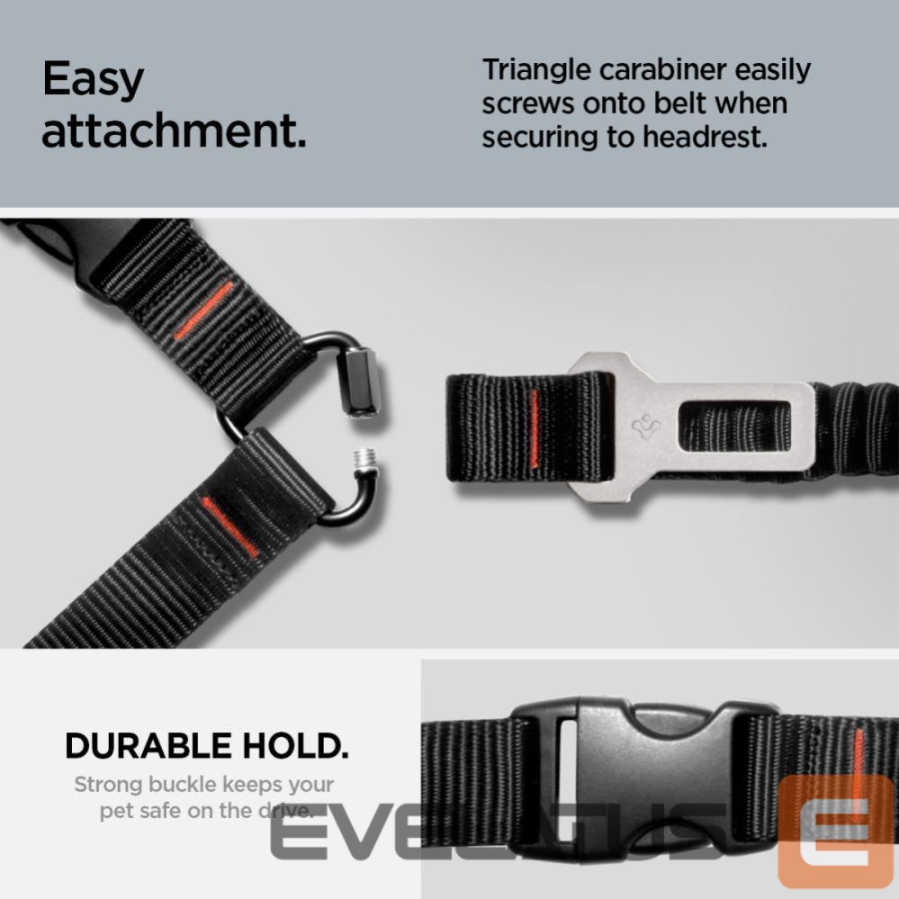 Other goods Spigen Spigen PS100 Universal Pet Seat Belt - Black