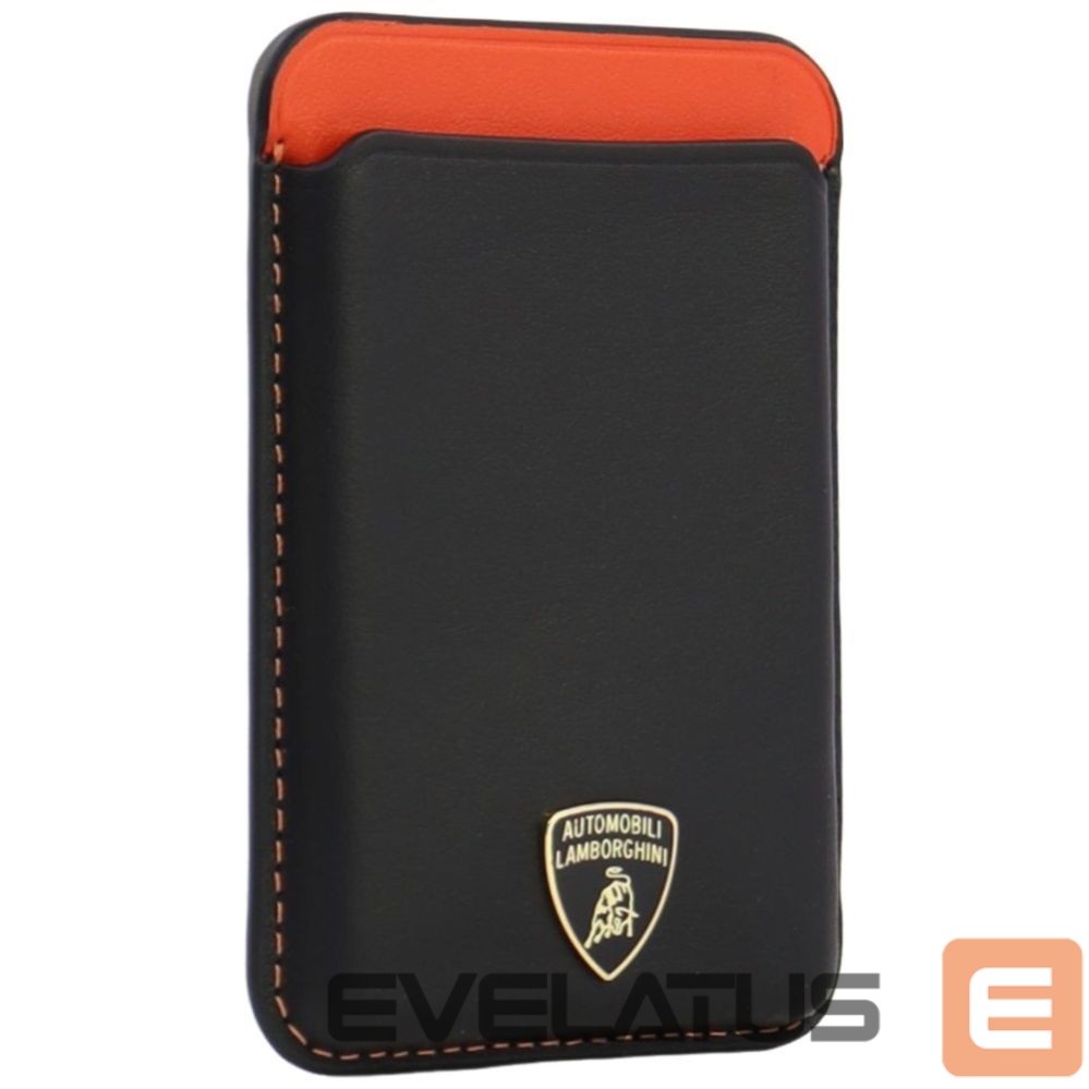 Other goods Audi Lamborghini Urus D8 Genuine Leather MagSafe Magnetic Phone Wallet - Black and Red