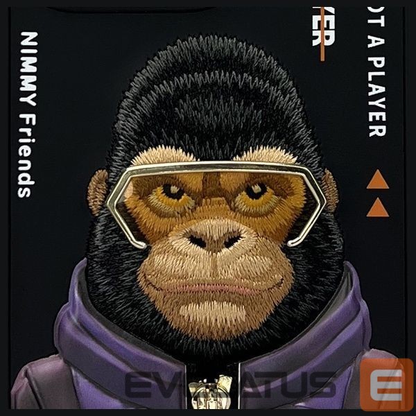 Muud kaubad Nimmy Nimmy Cool&Cute 2.0 Monkey Case for iPhone 16 Pro Max - Black