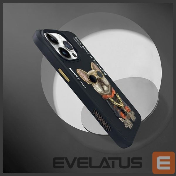 Muud kaubad Nimmy Nimmy Glasses Cool Dog Case for iPhone 15 Pro - Black