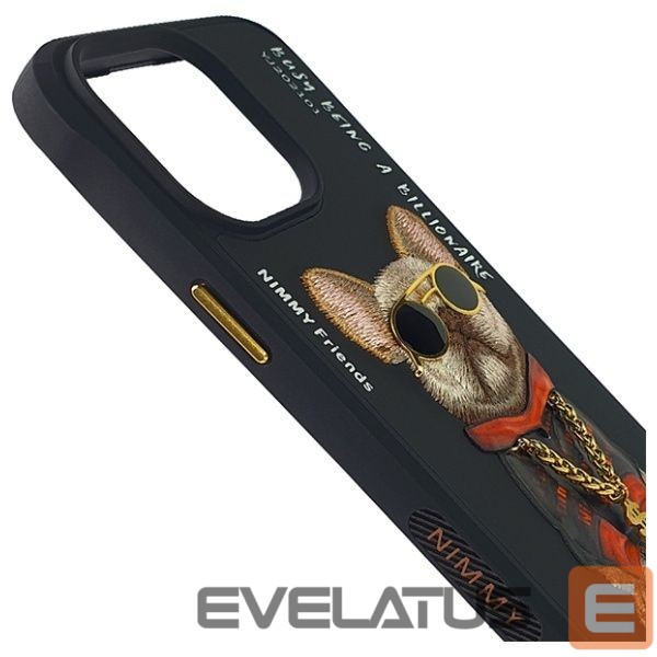 Muud kaubad Nimmy Nimmy Glasses Cool Dog Case for iPhone 15 Pro - Black