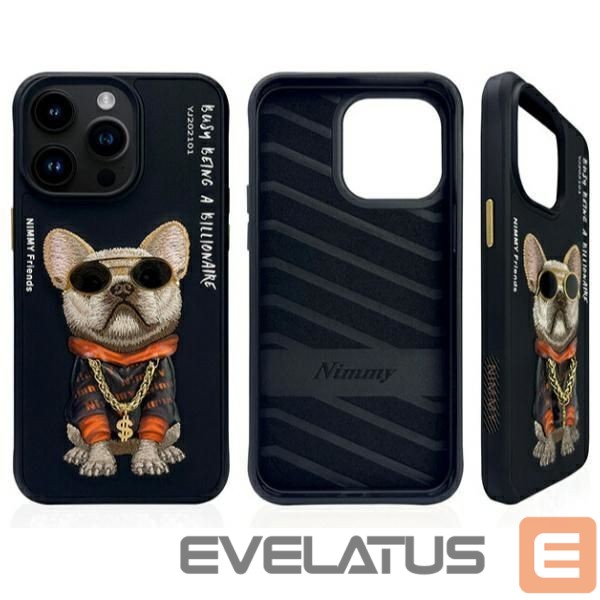 Muud kaubad Nimmy Nimmy Glasses Cool Dog Case for iPhone 15 Pro - Black