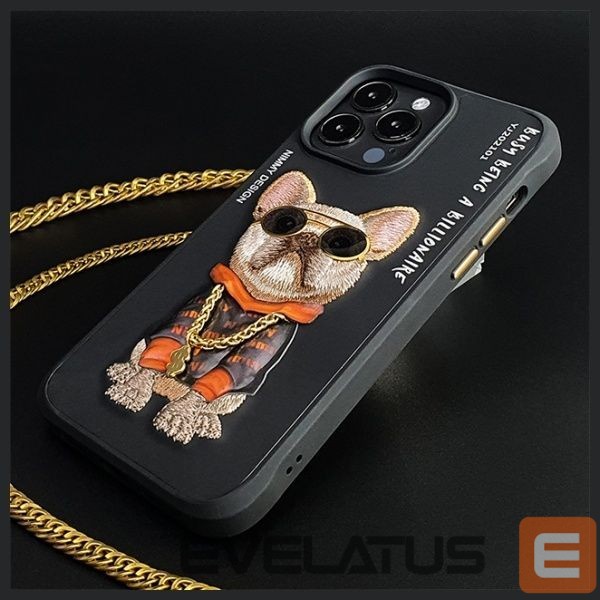 Muud kaubad Nimmy Nimmy Glasses Cool Dog Case for iPhone 15 Pro - Black