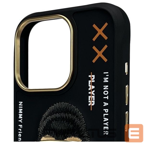 Muud kaubad Nimmy Nimmy Cool&Cute 2.0 Monkey Case for iPhone 16 Pro - Black