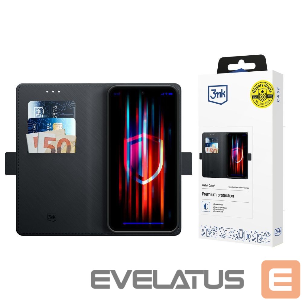 Muud kaubad 3MK 3mk Wallet Case for Xiaomi Redmi Note 15 Pro+ 5G - black