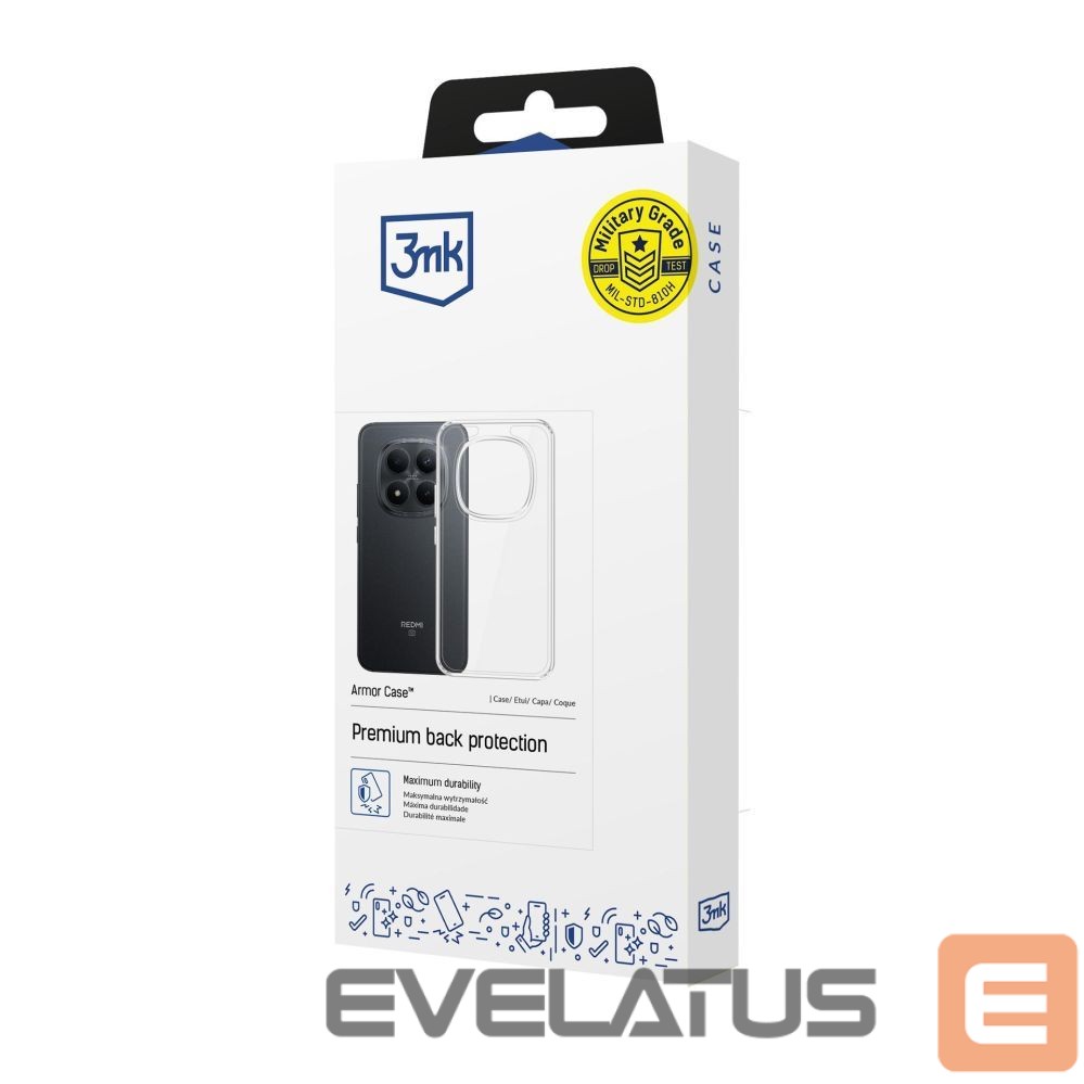 Other goods 3MK 3mk Armor Case for Xiaomi Redmi note 15 Pro - transparent