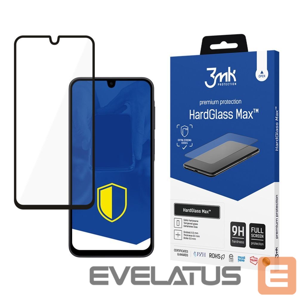 Other goods 3MK Reinforced Full Coverage Tempered Glass 3mk HardGlass Max Black for Samsung Galaxy A17 5G/4G