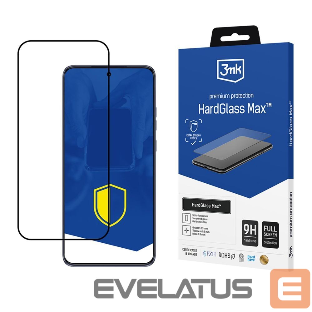 Other goods 3MK Reinforced full-screen tempered glass 3mk HardGlass Max Black for Motorola Edge 50 Neo