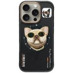 Citas preces Nimmy  Nimmy Glasses Cool Dog MagSafe Case for iPhone 16 Pro - Black 