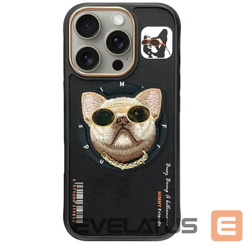 Other goods Nimmy Nimmy Glasses Cool Dog MagSafe Case for iPhone 16 Pro - Black