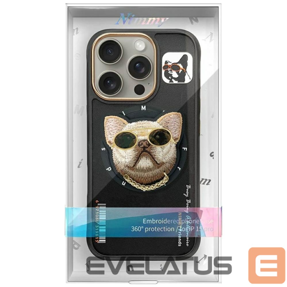 Other goods Nimmy Nimmy Glasses Cool Dog MagSafe Case for iPhone 16 Pro - Black