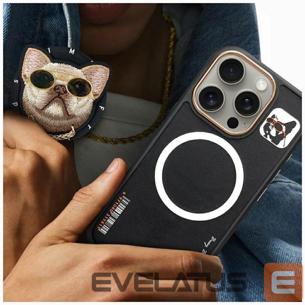 Other goods Nimmy Nimmy Glasses Cool Dog MagSafe Case for iPhone 16 Pro - Black