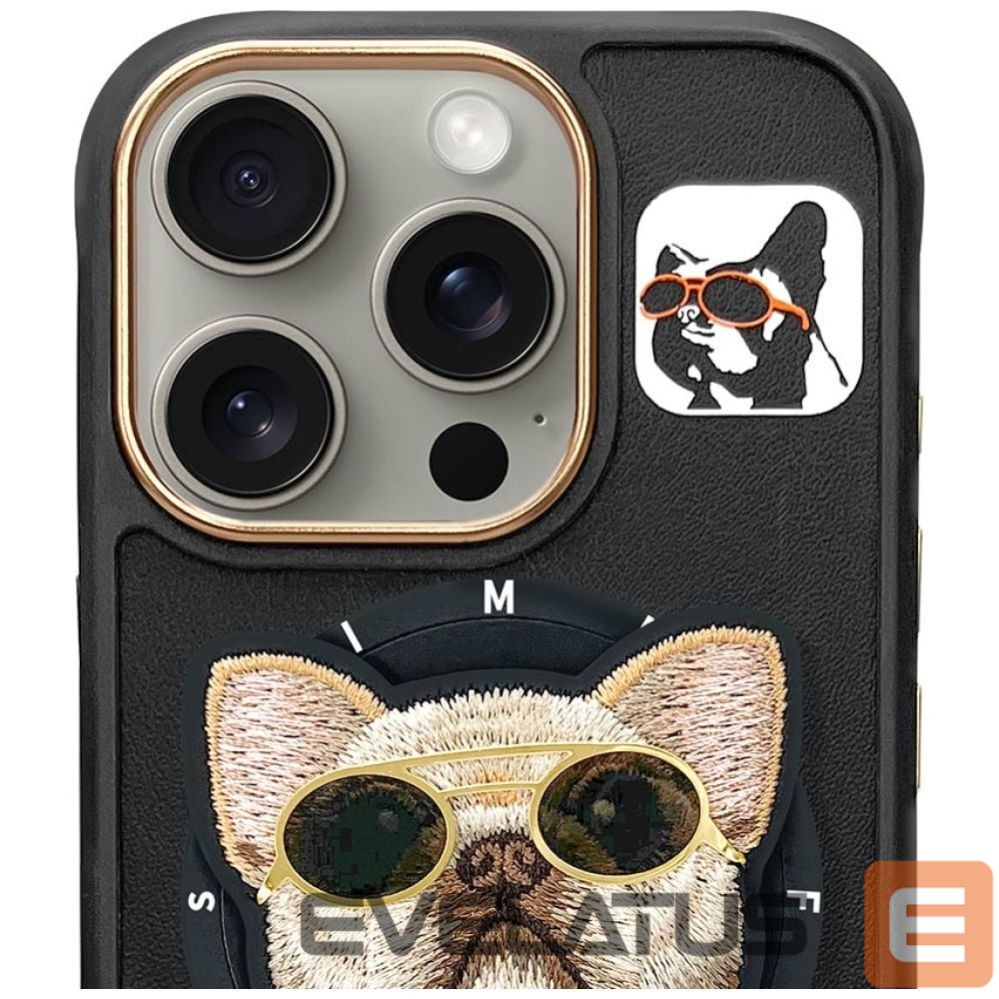 Other goods Nimmy Nimmy Glasses Cool Dog MagSafe Case for iPhone 16 Pro - Black