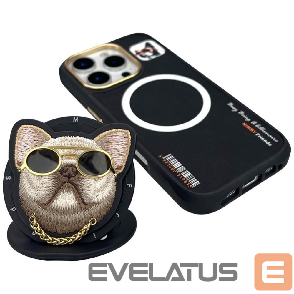 Other goods Nimmy Nimmy Glasses Cool Dog MagSafe Case for iPhone 16 Pro - Black