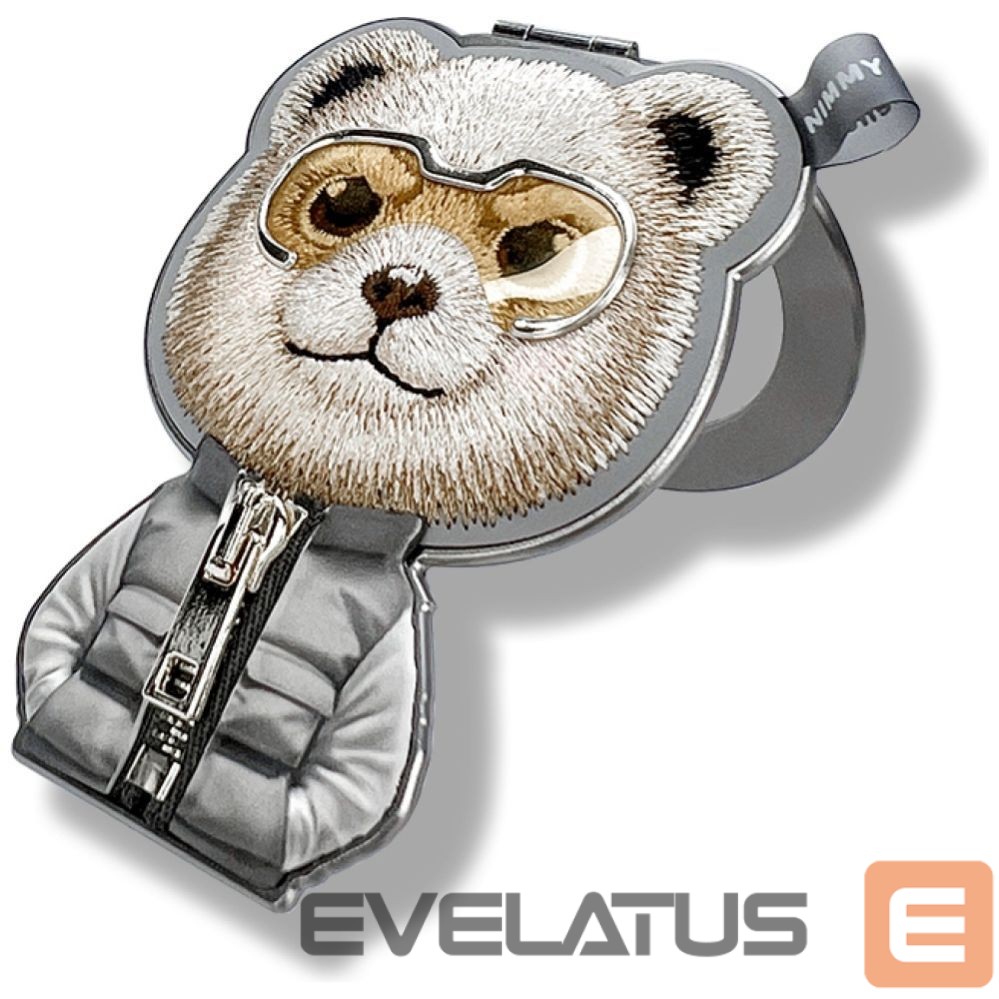 Muud kaubad Nimmy Nimmy Cool&Cute 2.0 Bear Magnetic Pendant - Gray