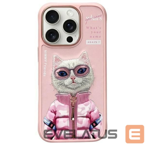 Muud kaubad Nimmy Nimmy Cool&Cute 2.0 Cat Case for iPhone 16 Pro - Pink
