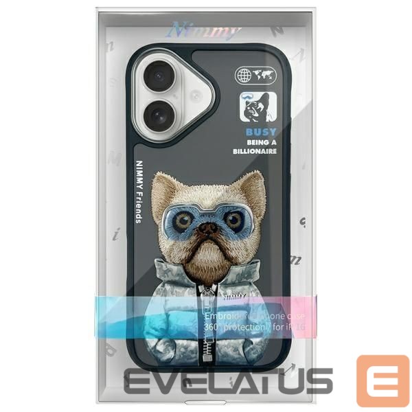 Muud kaubad Nimmy Nimmy Cool&Cute 2.0 Dog Case for iPhone 16 - Black