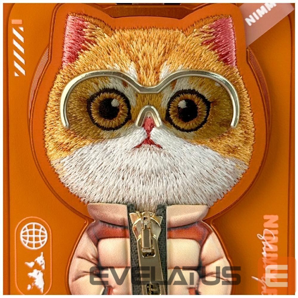 Muud kaubad Nimmy Nimmy Cool&Cute 2.0 Cat Case for iPhone 17 Pro with Magnetic Hanger - Orange
