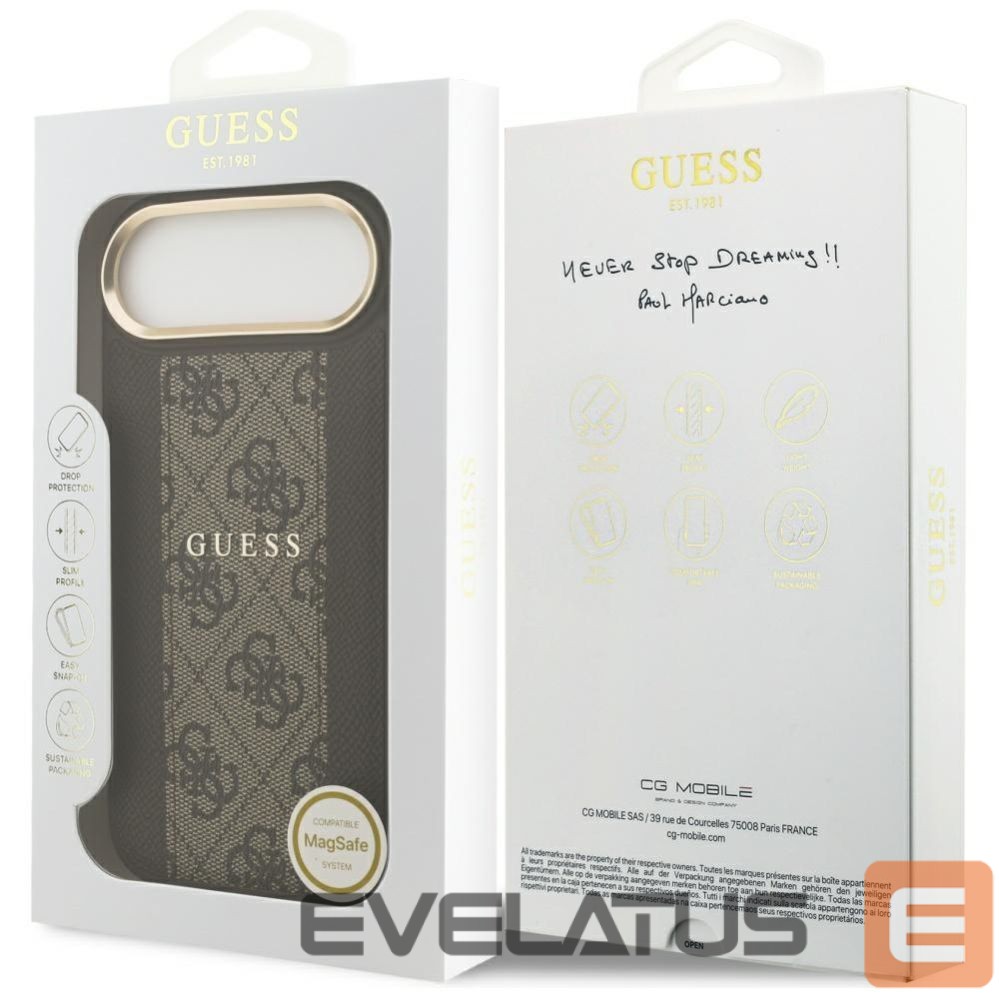 Other goods Guess Guess 4G Stripe MagSafe case for iPhone Air - brown