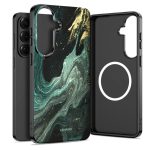 Kitos prekės Tech-Protect  Tech-Protect Lamano MagSafe Case for Samsung Galaxy S26 - Black and Green 