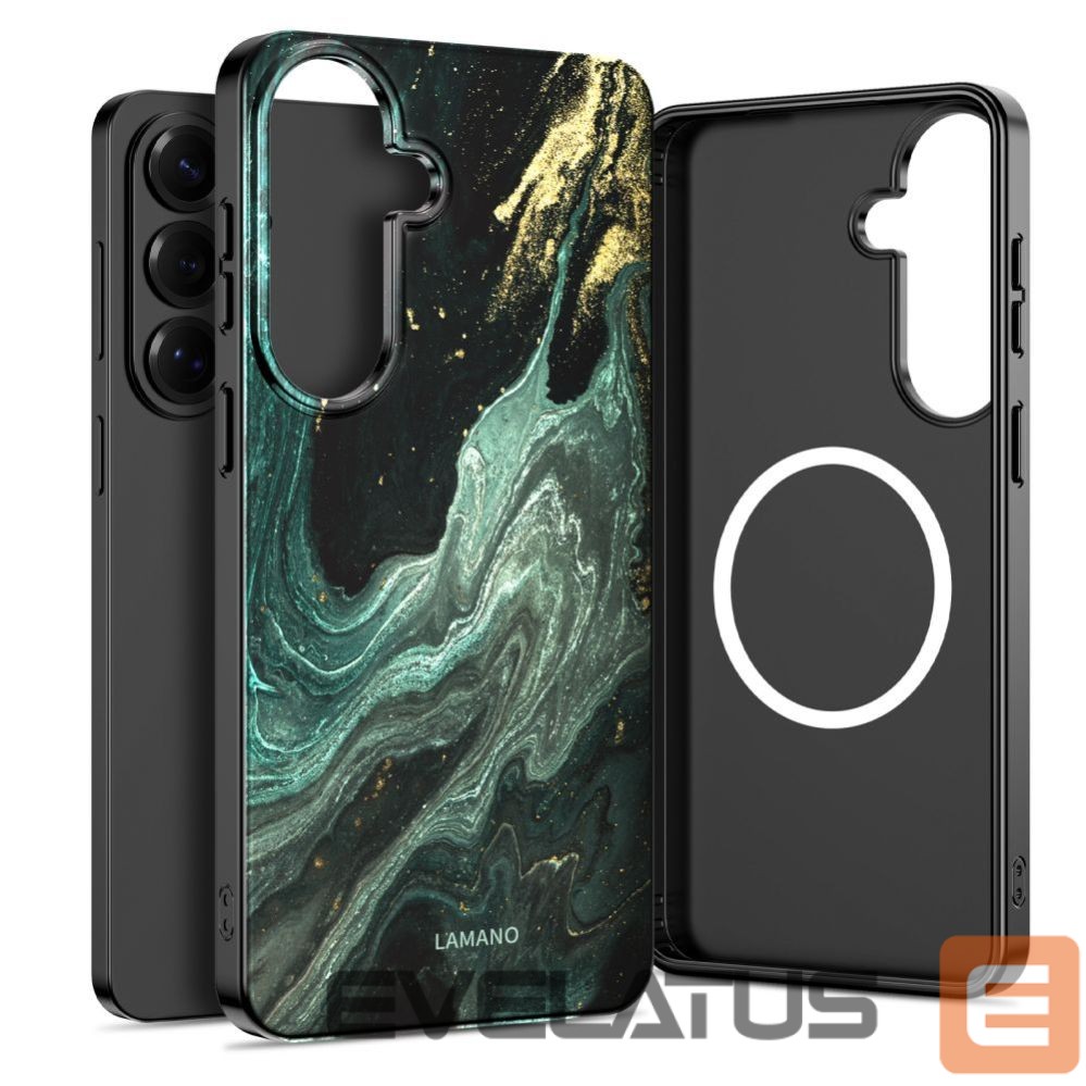 Muud kaubad Tech-Protect Tech-Protect Lamano MagSafe Case for Samsung Galaxy S26 - Black and Green