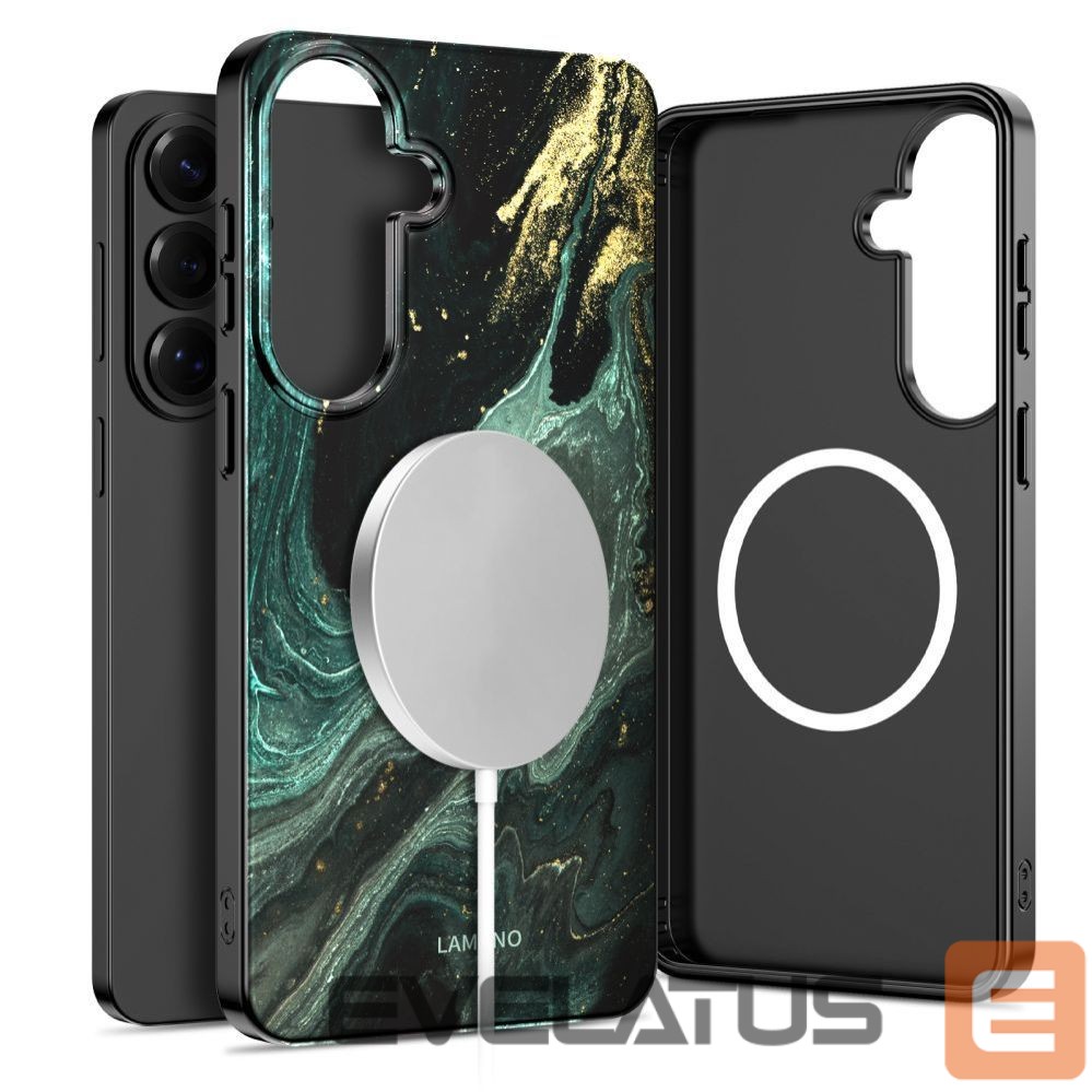 Muud kaubad Tech-Protect Tech-Protect Lamano MagSafe Case for Samsung Galaxy S26 - Black and Green